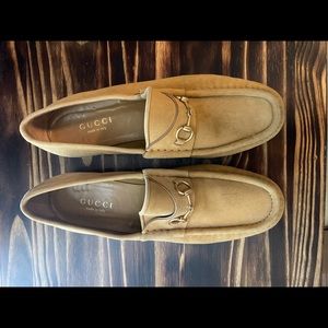 Gucci classic suede horsebit loafers womens size 11 b